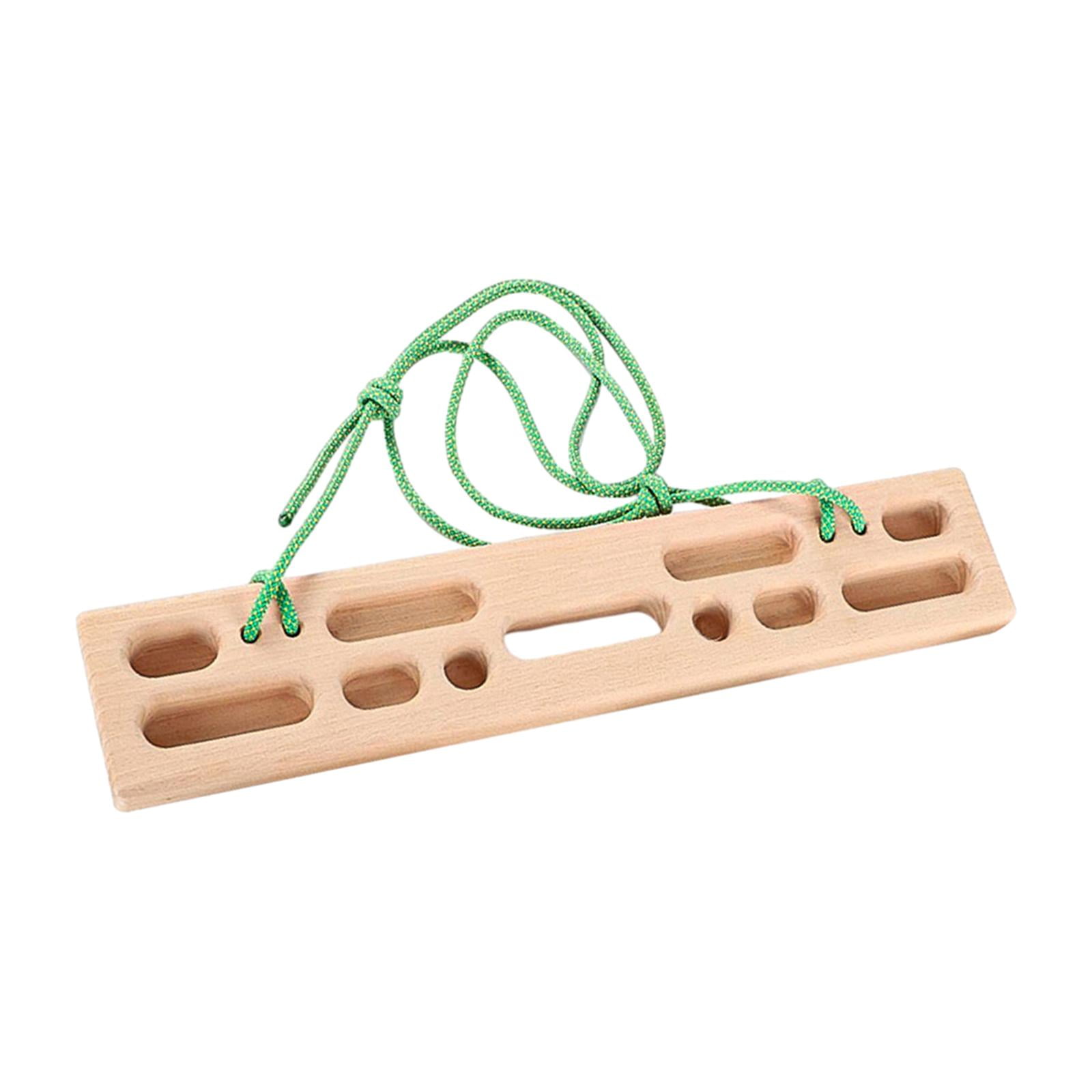 Colaxi Climbing Pull Fingerboard Building Core Strength Wooden 50cmx10cm for Climbers Indoor Beginners