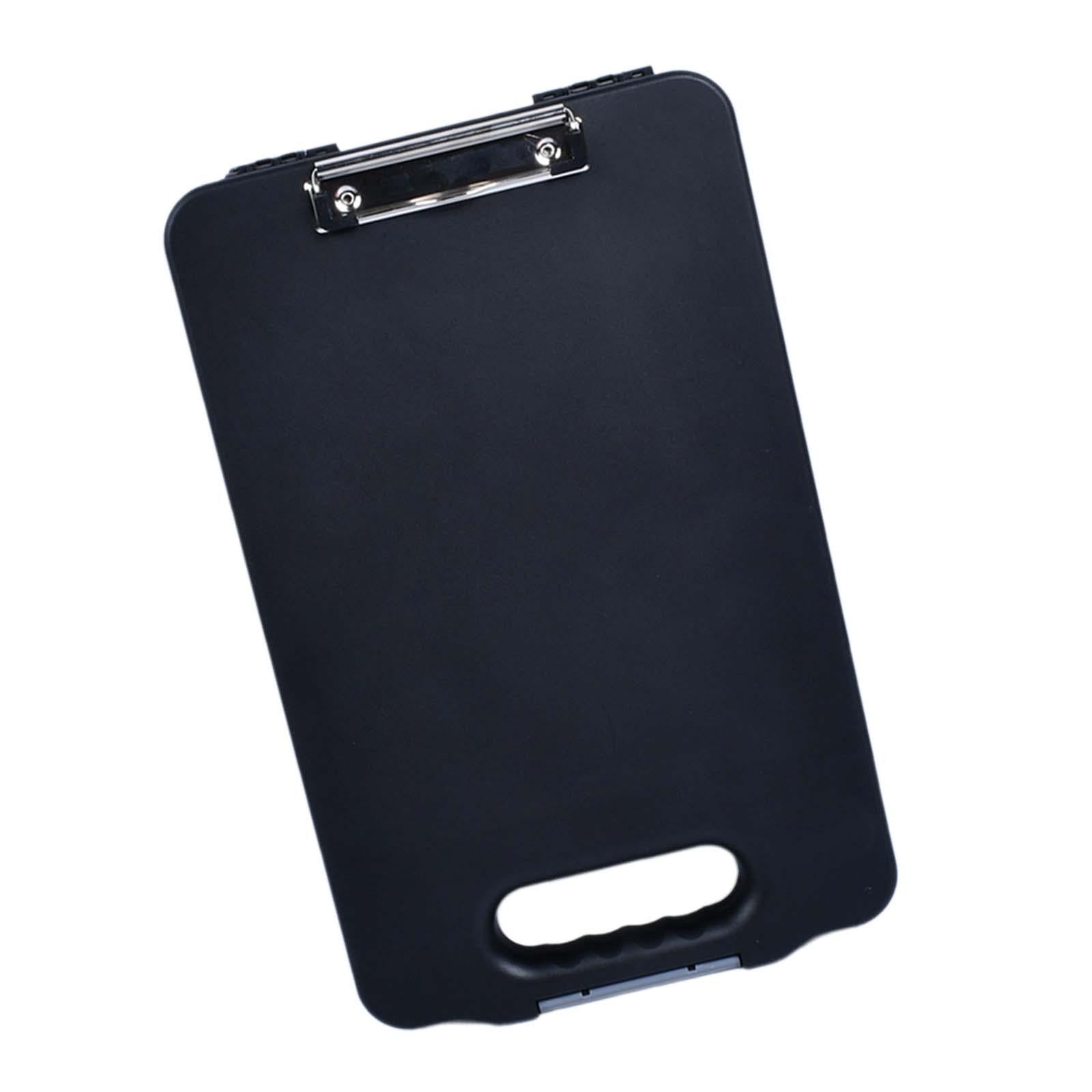 Colaxi Clipboard with Storage Document Case A4 Binder for Restaurant School Black