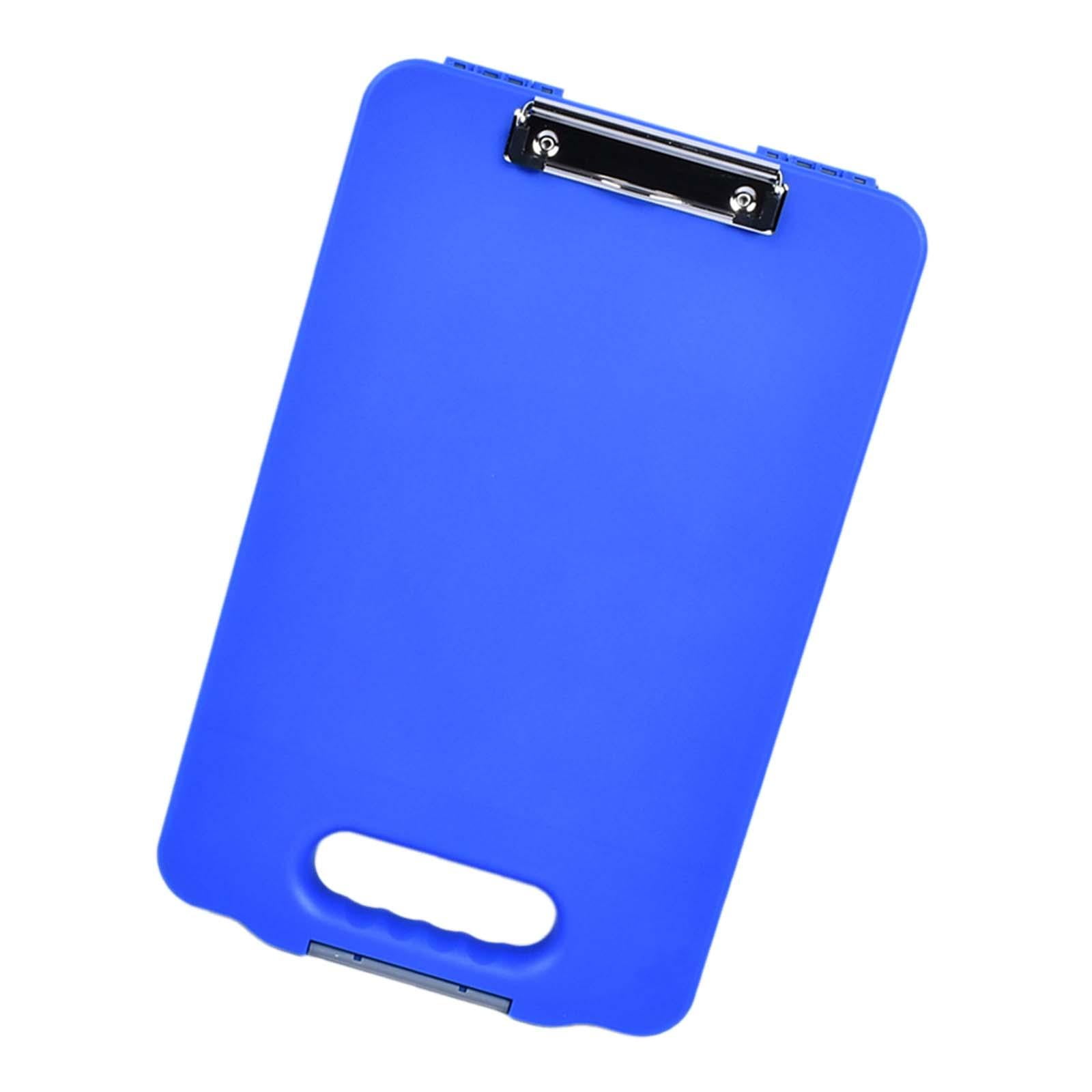 Colaxi Clipboard with Storage Document Case A4 Binder for Restaurant School Blue