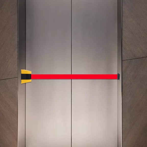Colaxi Crowd Control Barrier,Wall Mount Retractable Belt Outside Barrier Lines Divider for Parades Restaurants Indoor Stadiums Stretch Belt L 2.8m