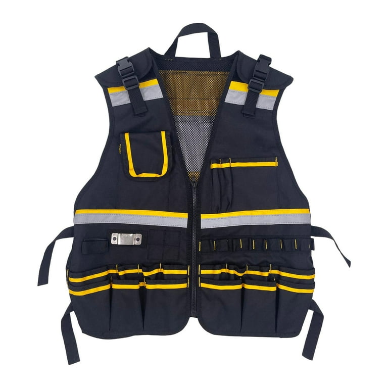 Colaxi Electrician Tool Vest Multi Pockets Vest Multifunctional