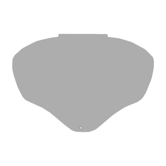 Colaxi Face Replacement Lens Protective Visor Flexible Face Guard Hard Cap Accessory for Weeding Welding Cutting Outdoor Work Gray