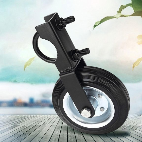 Colaxi Fence Gate Swivel Castor 6 Inches, Gate Support Wheel, Rubber Wheel, Height Adjustable for Swing Gate, Outside Gate, Terrace, Wooden Gate