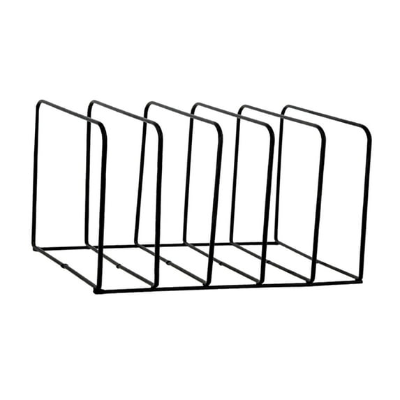 Colaxi File Sorter 5 Slot Magazine Holder Rack Decorative Multifunction Desk Office Supplies Organizer for Home Folder Office Decor Black