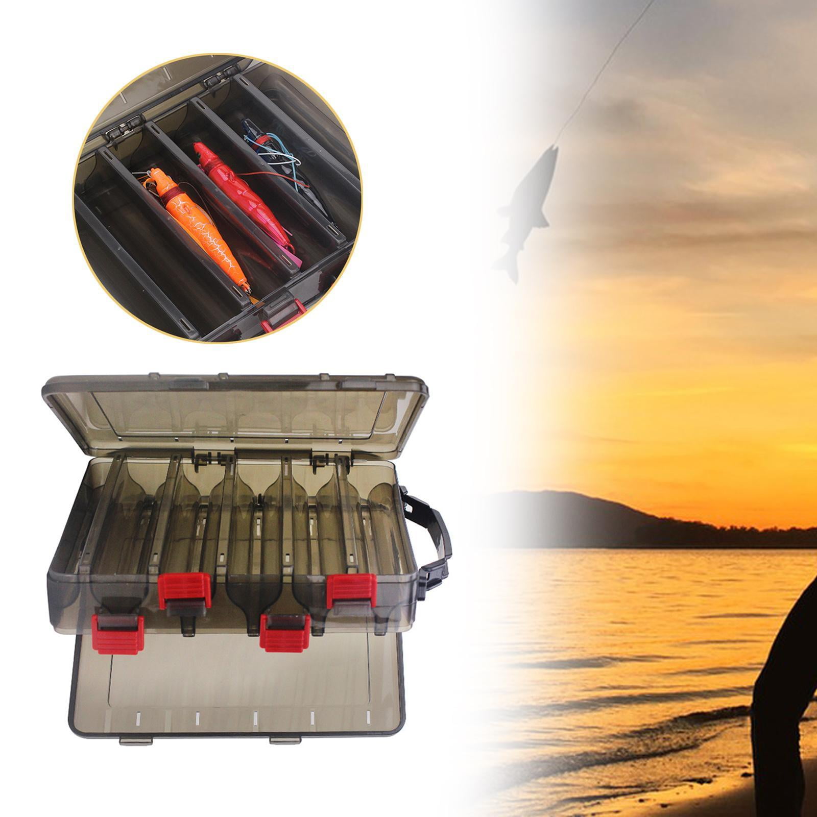 Colaxi Fishing Tackle Box Fishing Accessories Hooks Storage Case Portable Waterproof Container Box 10 Slot
