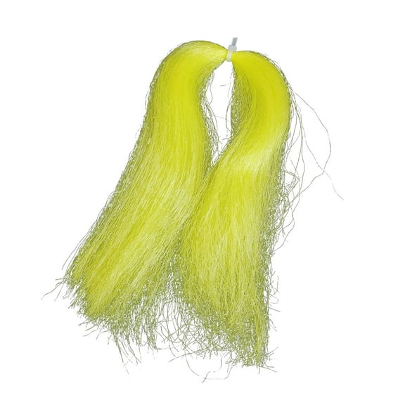 Colaxi Fly Tying Thread, Fly Tying Material, Accessories, Bucktail Silk, Fly Fishing Wire for Salmon, Catfish, Grass, Carp Yellow