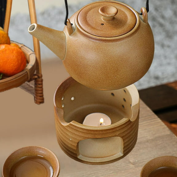 Colaxi Grill Barbecue Grill for Tea Pot Durable Ceramic for Backpacking Garden Cooking Outside Camping