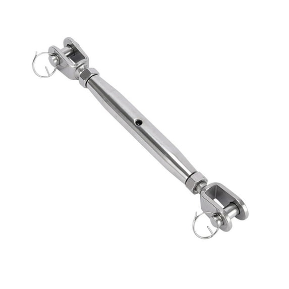Colaxi Jaw and Jaw Turnbuckle Turnbuckle Rigging Screw Adjustable Installation Kits Stainless Turn Buckle for Cable Wire Rope Tension , M5