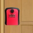 thumbnail image 1 of Colaxi Key Lock Box Password Box 4 Digit Code Resettable Key Storage Box Security Lock Box for Store Apartment Outdoor Residential Real Estate Agent Red, 1 of 9