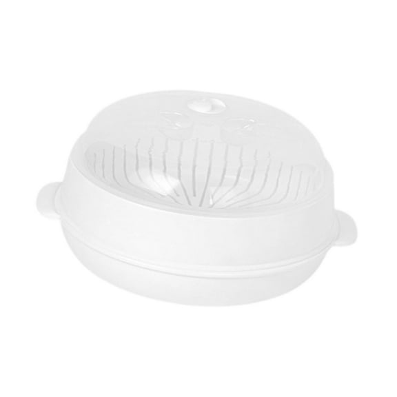 Colaxi Microwave Steamer Cooker Microwave Cookware Food Pan Large Microwave Steamer for Cooking for Meal Food Dorm Kitchen