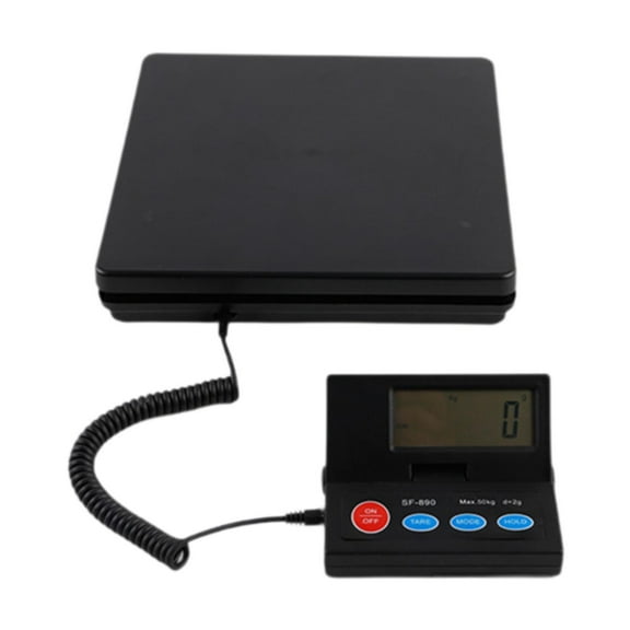 Colaxi Package Weight Scale 50kg Easy to Use 90 degree Foldable Cargo Electronic Balance for Luggage