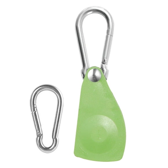 Colaxi Ratchet Pulley Rope Hanger Ratchet with Carabiners Heavy Duty Secure Rope Ratcheting Tie Down Rope Tightener Ratchet for Tent Green