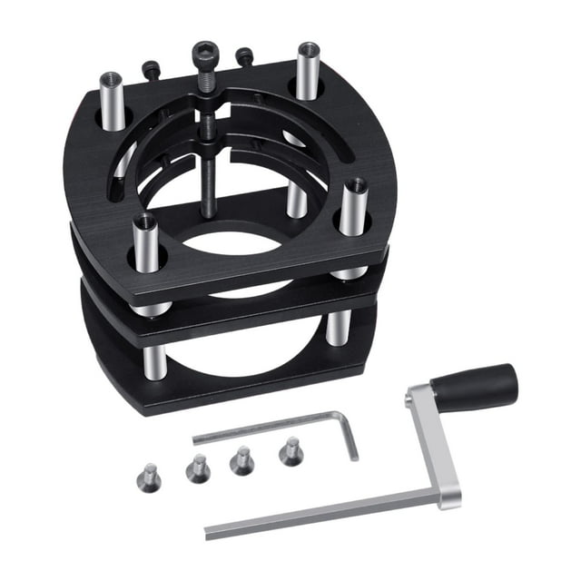 Colaxi Router Lift Router Table Lifting System Base Black Versatile Practical for 64-66mm Diameter Motors Engraving Tool