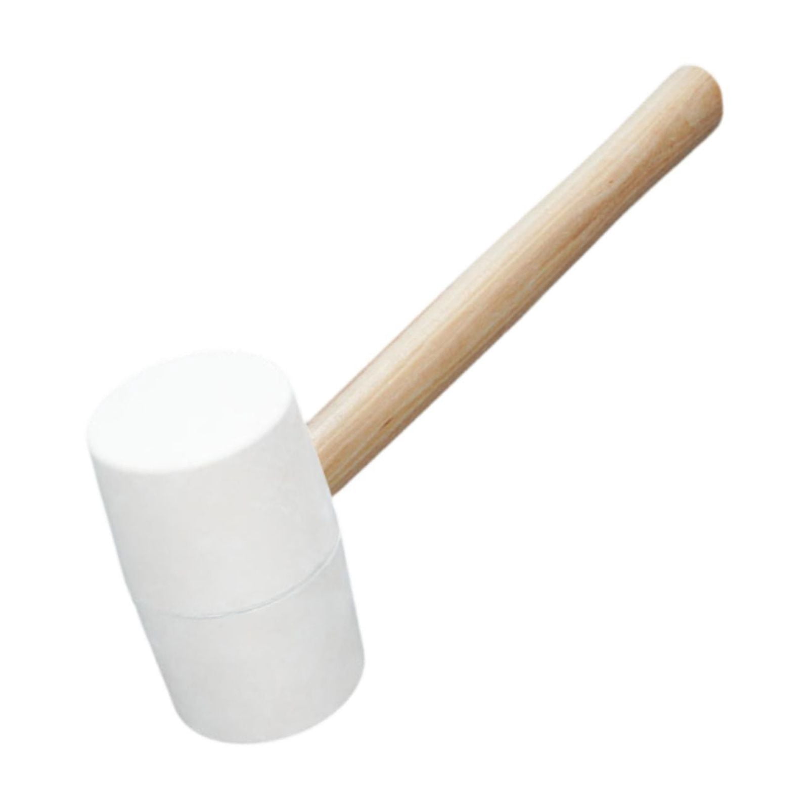 Colaxi Rubber Mallet Hammer Installation Hammer Lightweight White Rubber Head Mallet Rubber Hammer Head for Building Tent Stakes DIY 810g
