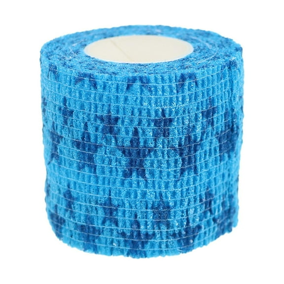 Colaxi Self Adherent Elastic , Cohesive s Non Woven Width 2.5cm Band Pet Tape Sports Wrap Tape for Birds Horse Legs Finger Hand Sports Blue