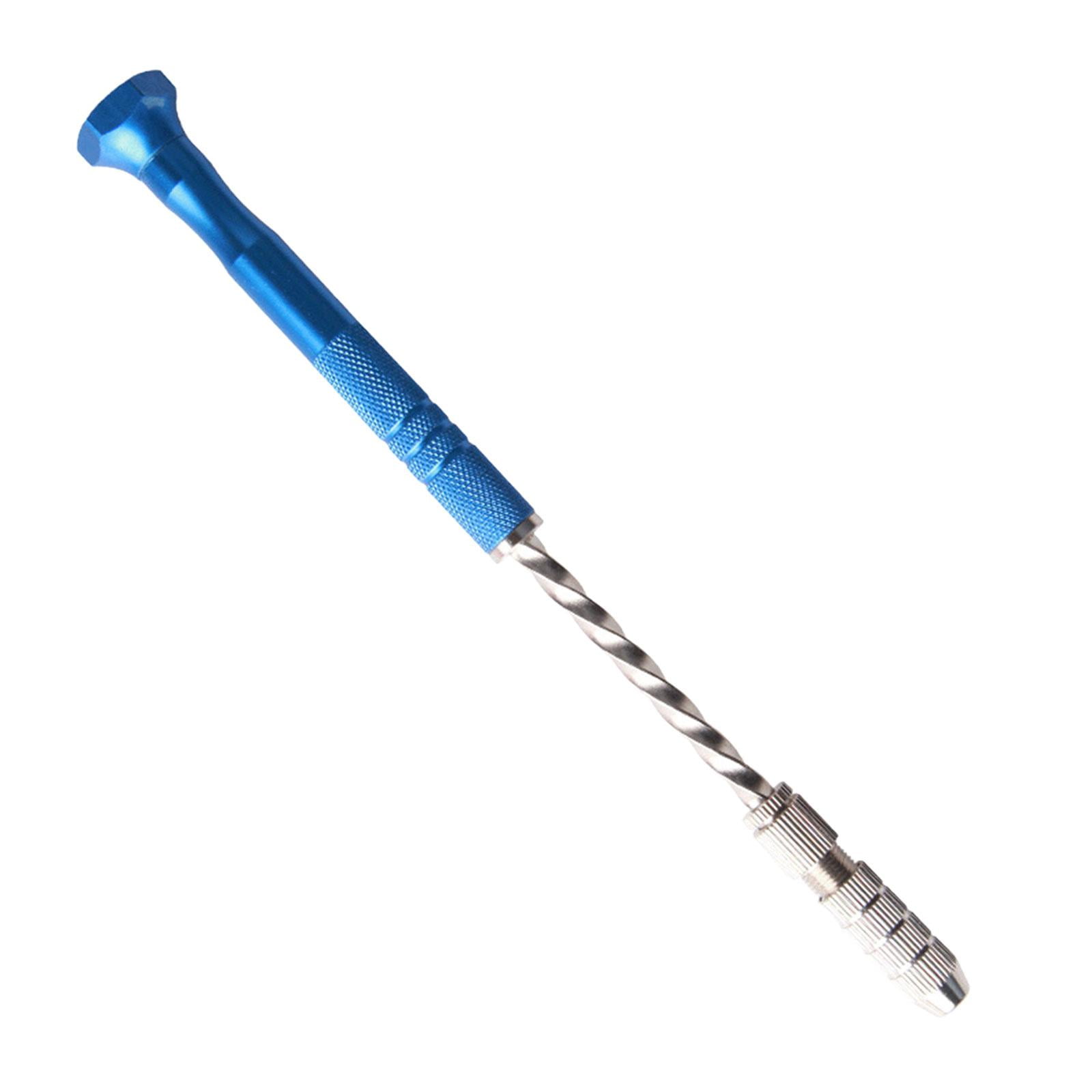 Colaxi Semi Automatic Spiral Hand Drill Rotary Tool Manual Hand Drill 18cm Pin Vise Hand Drill for Walnut DIY Wood Metal