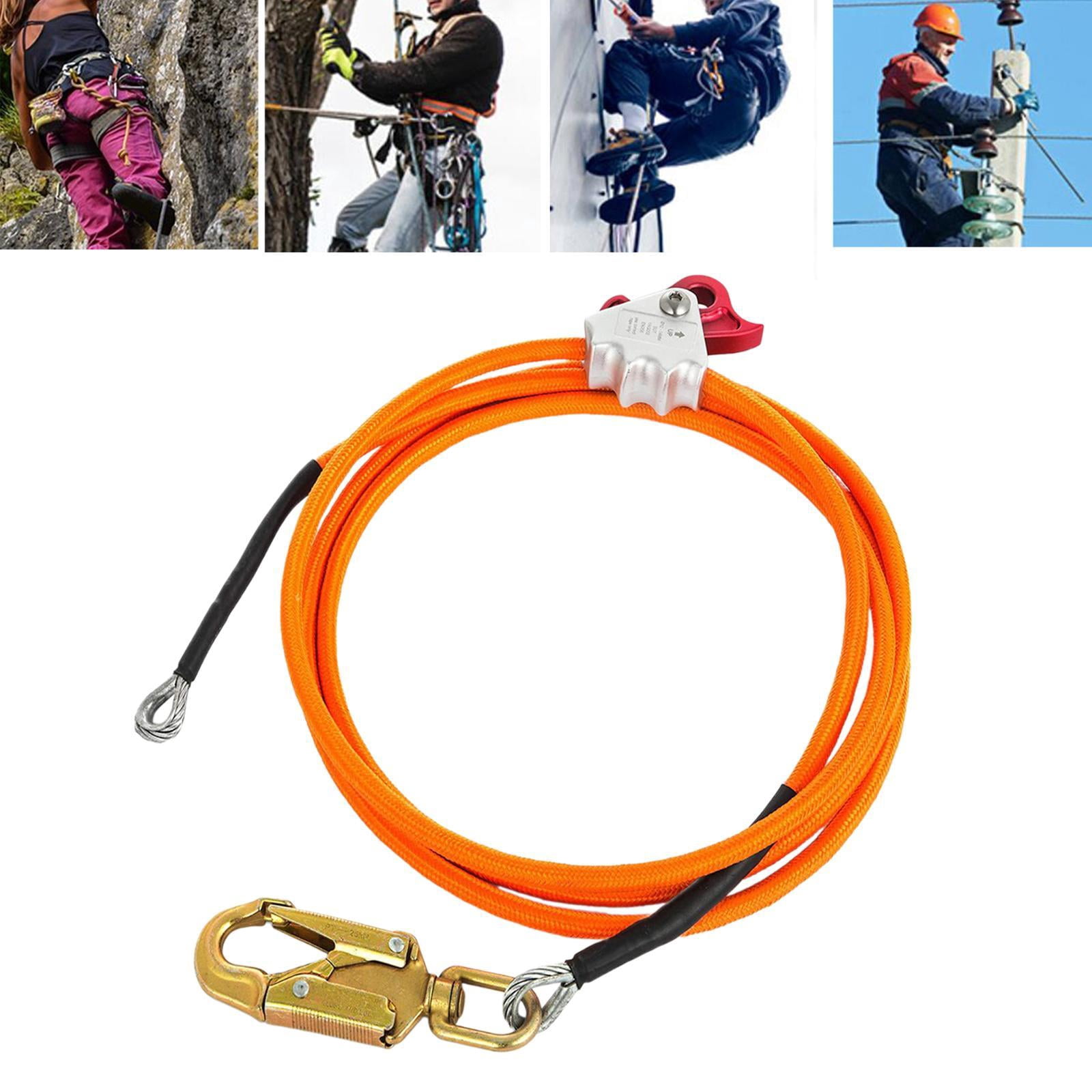 Work Climbing Set Rope Colaxi Steel Wire Core Kit Arborist Climbing Rope Positioning Climbing ...