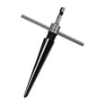 thumbnail image 1 of Colaxi T-Handle Taper Reamer, 6 Groove Chamfer Reamer for Guitar, Hex Shank Heavy Duty Bridge Pin Hole Taper Reamer for Board Wood 5 to 16mm, 1 of 10