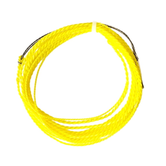 Colaxi Tapered Line, Fishing Line, Accurate Throwing Fishing Tackle Fly Line, Braided Furled Line for Freshwater Carp Yellow 9FT