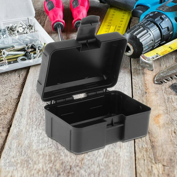 Colaxi Tool Box Storage Case Container Multi Use Safe Carrying Tool Storage Case Hard Case Hardware Organizer for Workplace Household 12.3cmx8cmx3.5cm