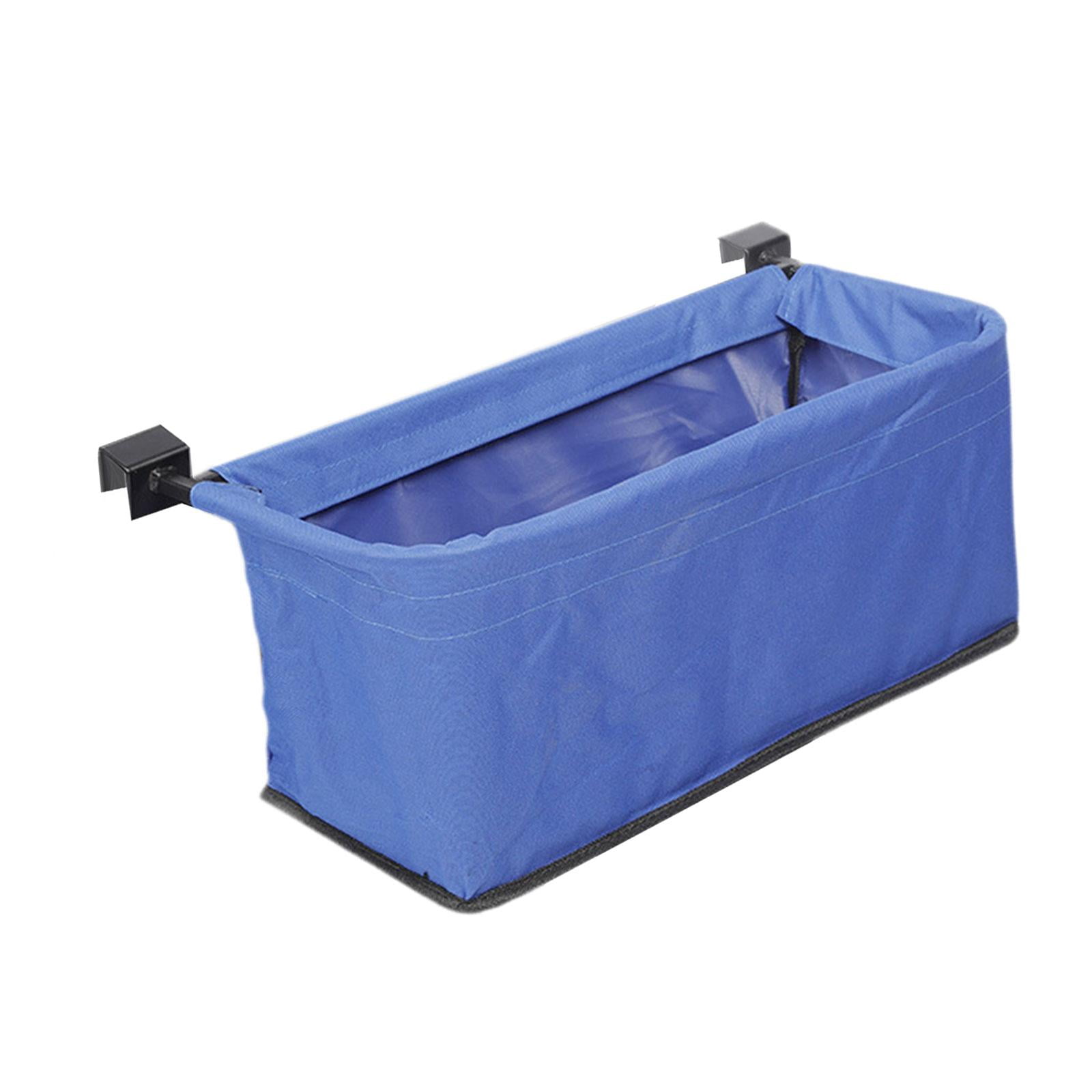 Colaxi Wagon Storage Bag Wagon Tail Bag Easy to Install Trolley Accessories Utility Universal Wagon Basket for Outdoor Camping Beach Blue