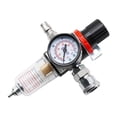 thumbnail image 1 of Colaxi Water Oil Separator Air Pressure Regulator 1/4inch Durable Practical Compressed Air Regulator for Pneumatic Component, 1 of 8