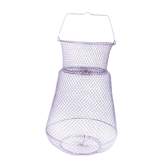 Colaxi Wire Basket ing Net Collapsible Foldable Portable Durable Convenient Easy to Use Hand Casting Cage Metal Basket 25cmx44cm