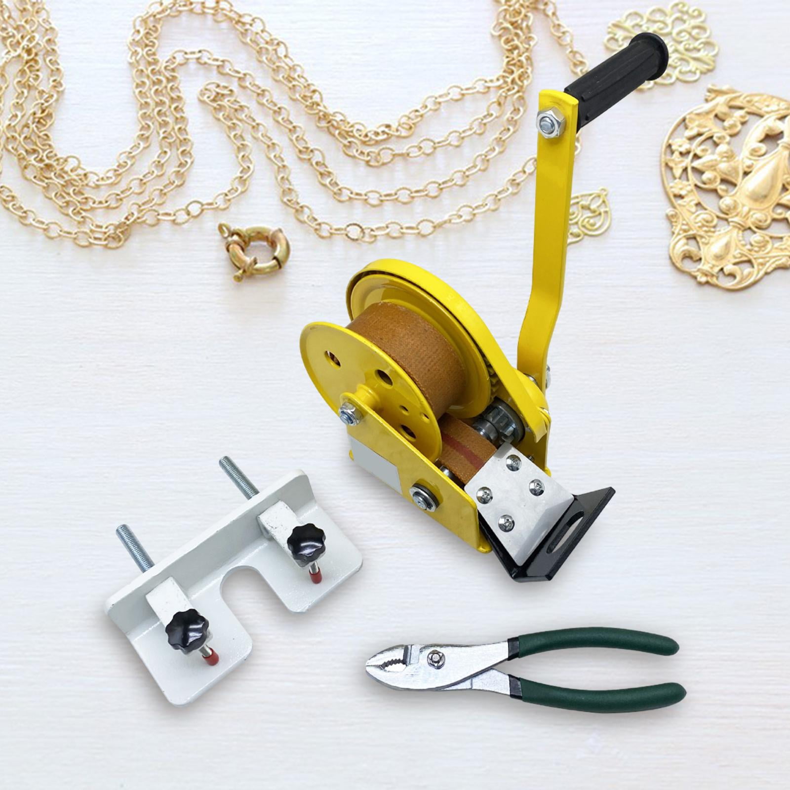 Colaxi Wire Drawing Machine Set, Jewelry Wire Drawing Tool, DIY Desktop Jewelry Making Tool for Carpenter Necklaces, Fine Wires, Repair