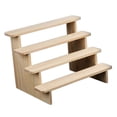 thumbnail image 1 of Colaxi Wooden Display Riser Stand Spice Rack Cupcake Stand Countertop Display Shelf Wood Display Riser Shelf for Makeup Figurine Toy 4 Tiers 30CM, 1 of 9