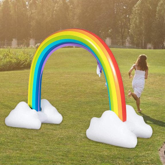 Colaxi rainbow arch inflatable water sprinkler - ' swimming and