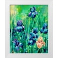 thumbnail image 1 of Colberg, Lisa 15x18 White Modern Wood Framed Museum Art Print Titled - Irises 1, 1 of 4