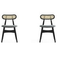 thumbnail image 1 of Manhattan Comfort Colbert 18.11" Wood Dining Chair in Black/Gray (Set of 2), 1 of 5