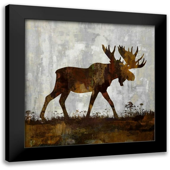 Colburn, Carl 15x15 Black Modern Framed Museum Art Print Titled - Moose