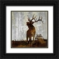 thumbnail image 1 of Colburn, Carl 26x26 Black Ornate Wood Framed with Double Matting Museum Art Print Titled - Elk, 1 of 4
