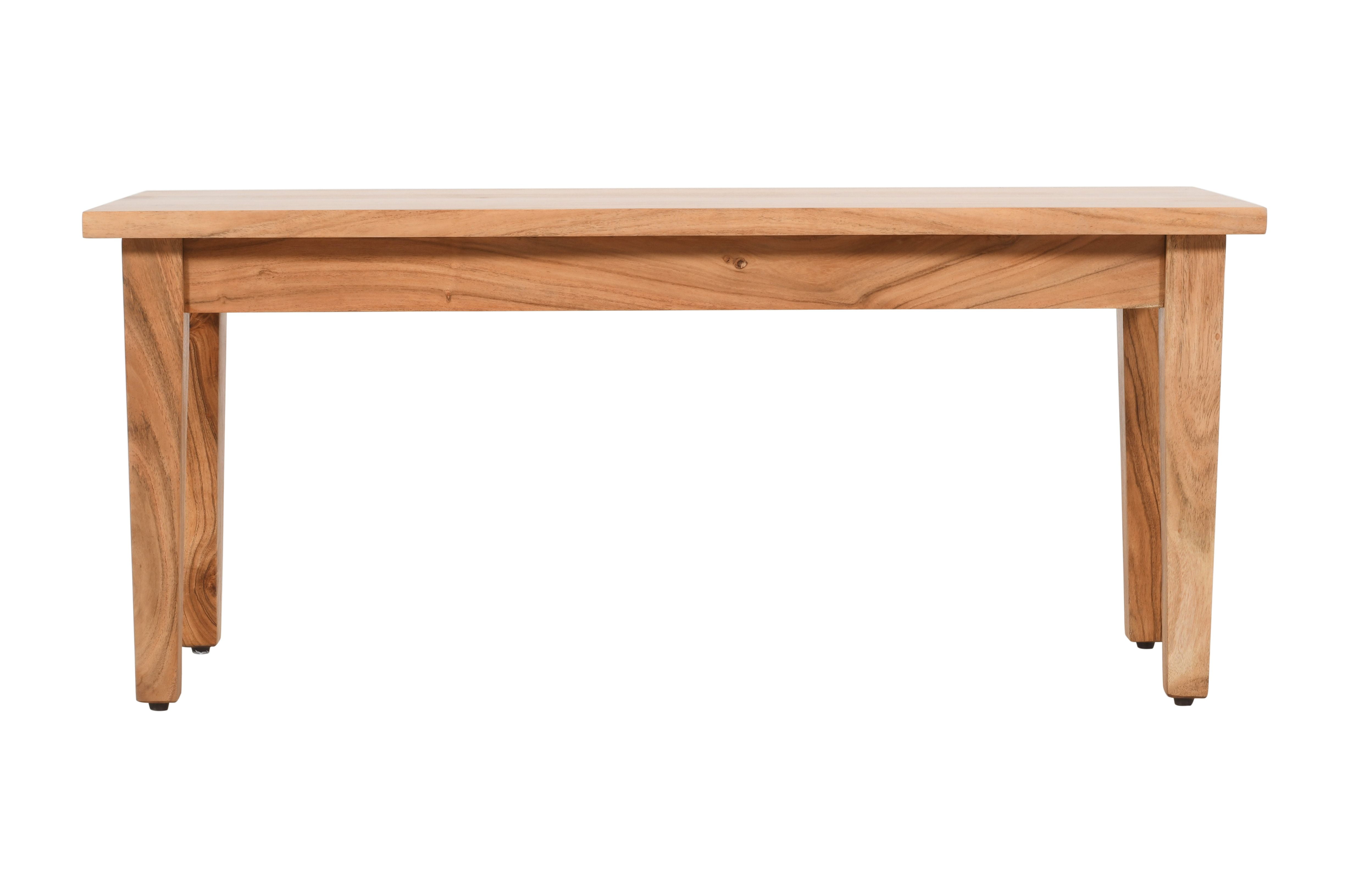 Colby 42" Light Brown Solid Mango Wood Bench