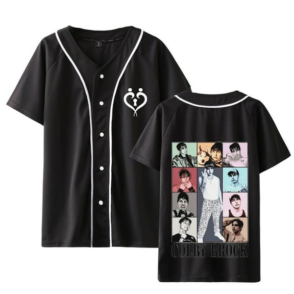 Colby Brock Baseball Tee Women Men Casual HipHop Streetwear Summer Printed Short Sleeve