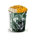 thumbnail image 1 of Colby Ridge 3 Way Football Popcorn Tin - White, Caramel, and Cheese Gourmet Craft Popped Gluten Free (3 Gallon - Jets), 1 of 5