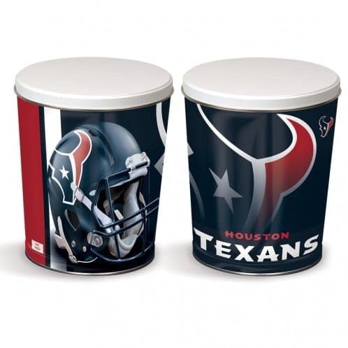 Colby Ridge 3 Way Football Popcorn Tin - White, Caramel, and Cheese ...