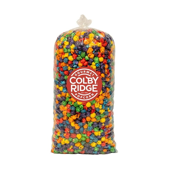 Colby Ridge Rainbow Gourmet Craft Popped Gluten Free Popcorn Bulk Sized Large Gift Bags (Bulk 5 Gal. 80 Cups)