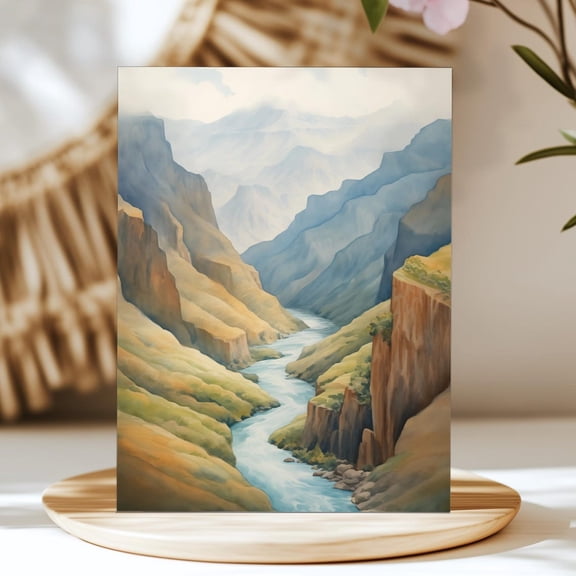 Colca Canyon Print, Peru Wall Art, Peruvian Nature Decor, Mountain Landscape Artwork, Andean Valley Poster, South America Art Home Decor #3370, Unframed Canvas Size 16x24