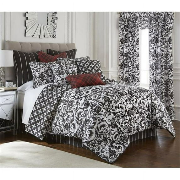 Colcha Linens CC-SW-FC-ST Scrollwork Fabric Per Yard, Scroll Pattern