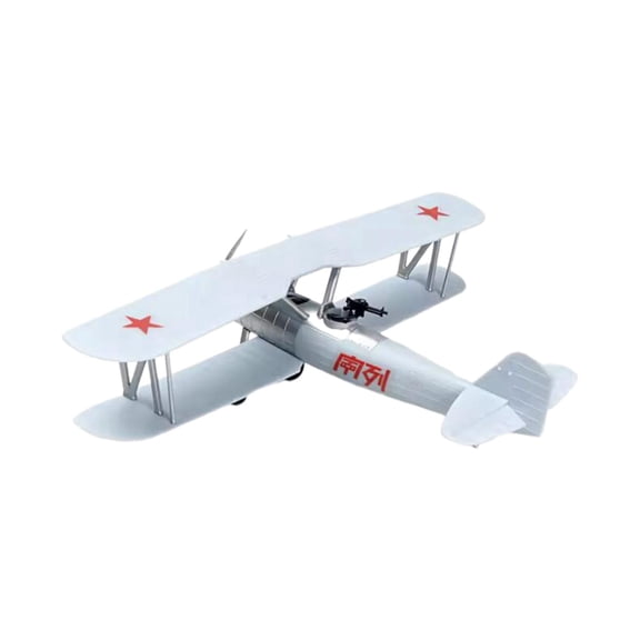 Colcolo 1:48 Construction Kits Airplane Model Desk Decor Birthday Gift Assemble for Kids light blue