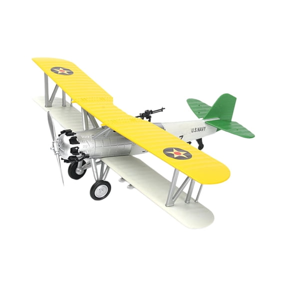 Colcolo 1:48 Construction Kits Airplane Model Desk Decor Birthday Gift Assemble for Kids yellow