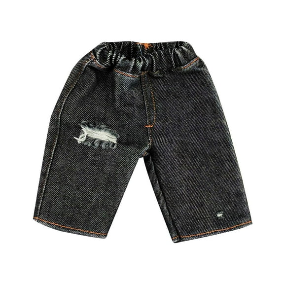 Colcolo 1/6 Male Short Pants Handmade Doll Clothes for 12 inch Male Soldiers Figures Black with Holes