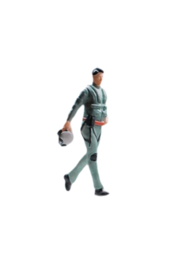 1/64 Model People Figures Sand Table Decoration for Micro Landscapes Diorama Take a hat