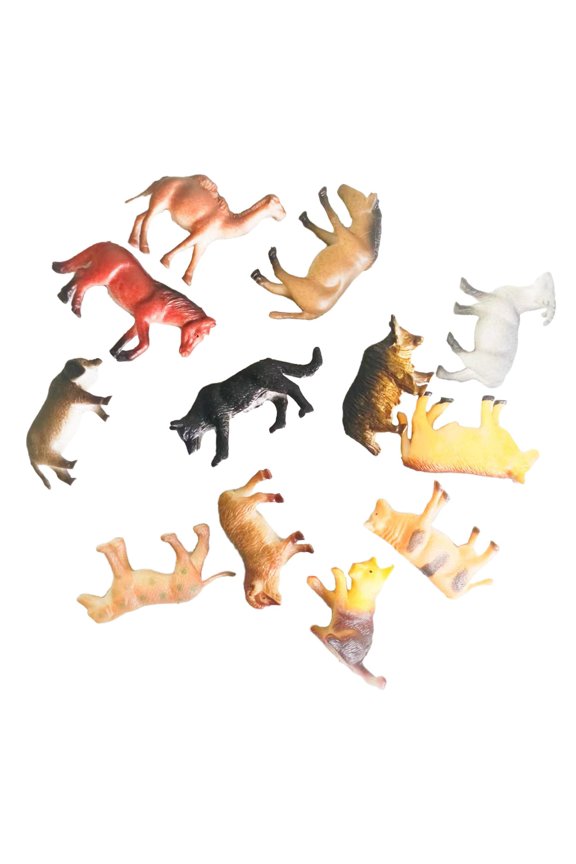 12 Pieces High Simualtion Farm Animal PVC Figurines for Kids Educational Toy