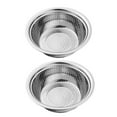 thumbnail image 1 of Colcolo 2 Pcs Stainless Steel Colander for Kitchen, Mesh Colanders Food Strainers Bowl Dia 12.6", Rice Strainer for Rice, Fruit, Vegetables, Dishwasher Safe, 1 of 8