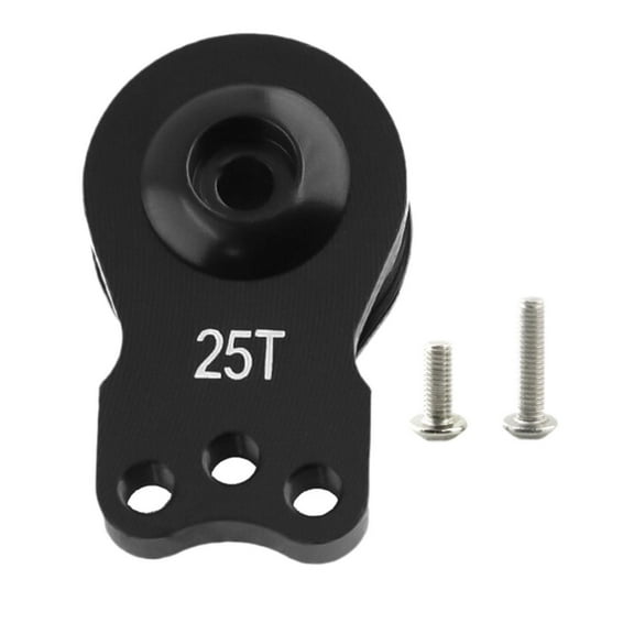 Colcolo 25T Alloy Aluminum Servo Saver Upgrade Parts Steering Arm for 1/10 RC Cars Truck BLACK