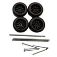 thumbnail image 1 of Colcolo 4 Pieces RC Car Wheels and Tires RC Alloy Car Accessories for 1/64 Scale DIY Red A, 1 of 8