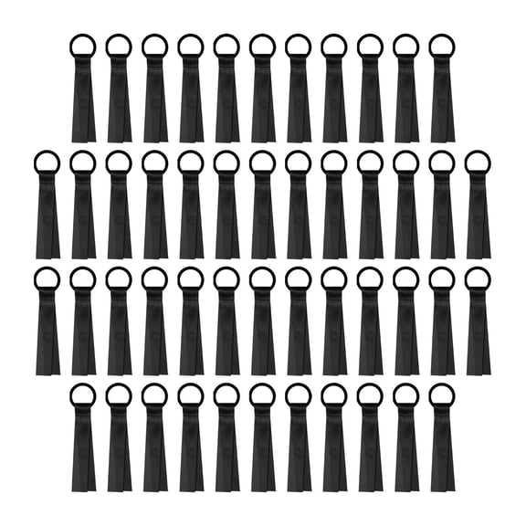 Colcolo 48 Pieces Cheerleader Name Tag Cheer Pom Tags for Sports Team Cheer Black